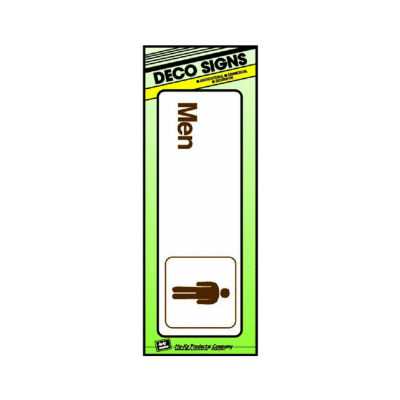 Hy-Ko D-4 Heavy-Duty Plastic Deco Sign, 3" x 9"