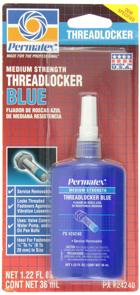 Permatex® 24240 Medium Strength Threadlocker BLUE, 36 ml