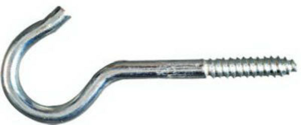 National Hardware® N120-816 Ceiling Hook #6, 3-3/8", Zinc Plated, 3-Pack