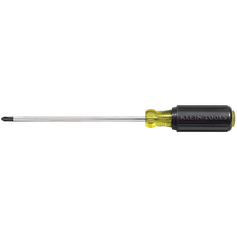 Klein Tools 603-10 Cushion-Grip Philips Screwdriver, #2, Round Shank, 10"