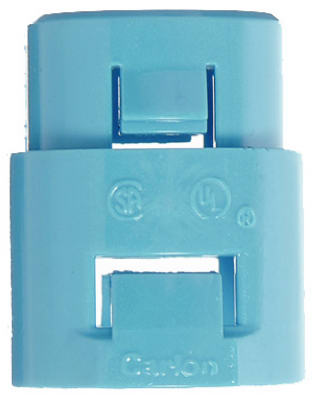 Carlon A253D-CAR ENT Blue Smurf Terminator Adapter, 1/2"