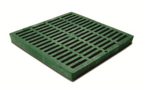 NDS 1212 Polyolefin Square Grate, 12" x 12", Green