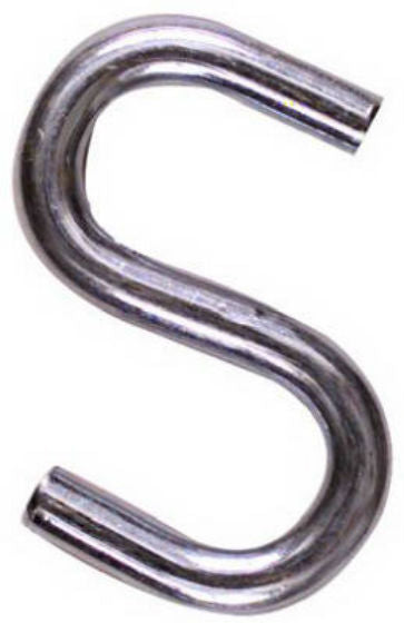 National Hardware® N121-715 Heavy Open S Hook, 2-1/2", Zinc Plated