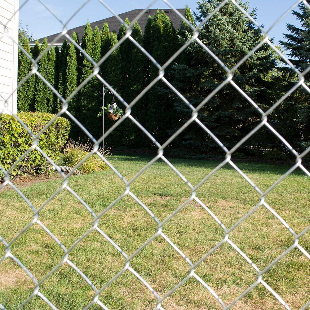 YardGard 308704A Galvanized Chain Link Fabric, 11.5-Gauge, 2-3/8" Mesh, 48"x50'