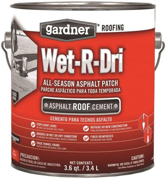Gardner-Gibson 0371-GA Wet-R-Dri Plastic Roof Cement, 1 Gallon