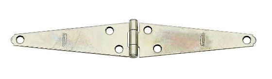 National Hardware® N127-605 Light-Duty Strap Hinge, 5", Zinc Plated, 2-Pack