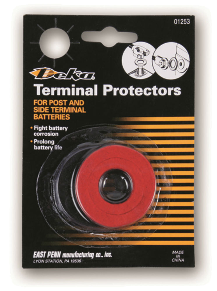 East Penn 01253 Battery Terminal Protectors, Red & Black, 2-Pack