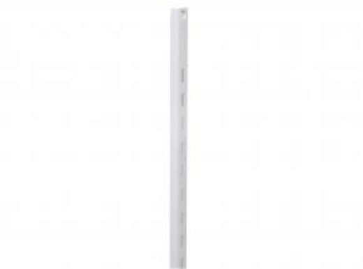 Knape & Vogt 80WH72 Steel Shelf Standard, 80/180 Series, White, 72"