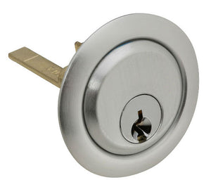 National Hardware® N280-768 Dead Bolt Rim Cylinder, 3-1/8", Aluminum