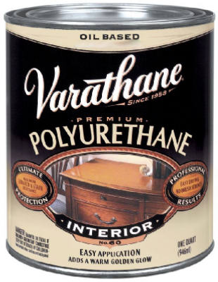 Varathane 9041H Interior Oil Based Premium Polyurethane, Gloss, Quart