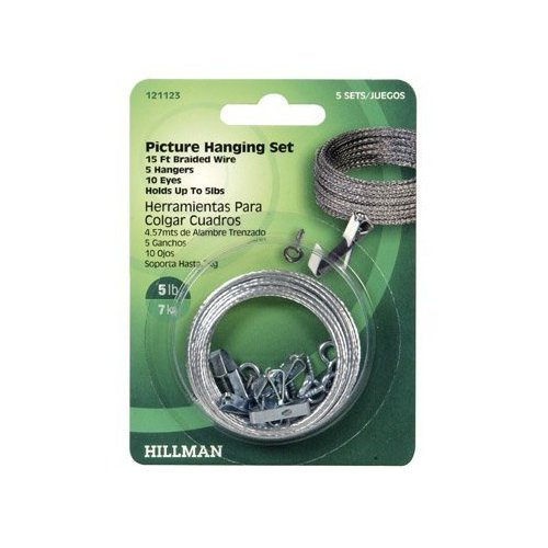Hillman Fasteners 121123 Standard Picture Hanger Kit, 5 lbs