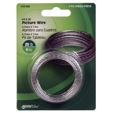 Hillman Fasteners 121106 Braided Picture Hanging Wire, #2 x 25'