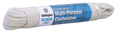 Wellington 10711 Eclipse Cotton Synthetic Core Clothsline, 7/32" x 50'