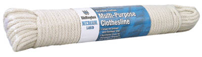 Wellington 10712 Eclipse Solid Braided Cotton Clothesline, 7/32" x 100'