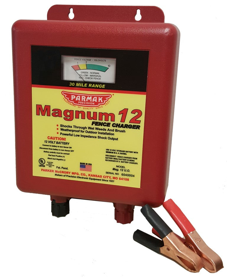 Parmak MAG12UO Magnum 12UO Battery-Operated Low Impedance Fence Charger, 12V