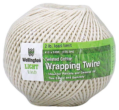 Wellington 12771 Natural Wrapping Cotton Twine, #16 x 510'