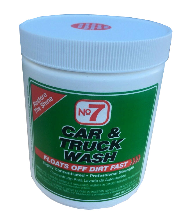 NO7® 16140 Car & Truck Wash Powder, 8 Oz, Concentrate