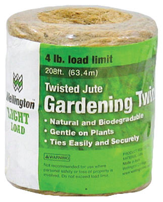 Wellington 14255 Twisted Household Jute Twine, #24 x 208'