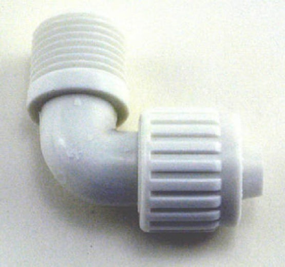 Flair-It™ 16803 Plastic Male Elbow for PEX or Polybutylene, 1/2" x 1/2"
