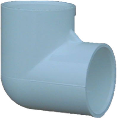 Genova 30710 White 90°ree Slip x Slip Ell, 1"