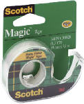Scotch 104 Magic Matte Finish Tape with Dispenser, 1/2" x 450", Matte Finish