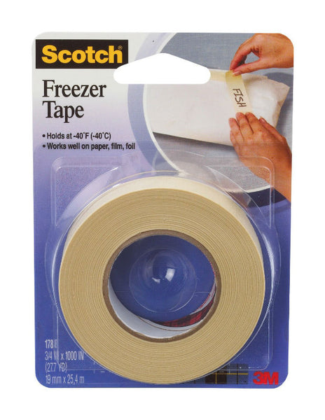 Scotch 178 Freezer Tape, 3/4" x 1000", Tan