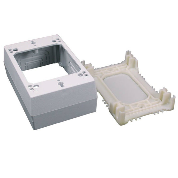 Wiremold® C53 CordMate® II Plastic Data Comm Box, 1-3/4", White