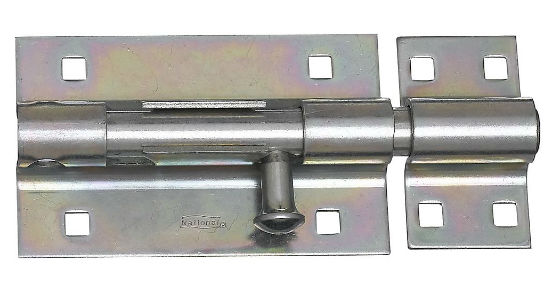 National Hardware® N151-118 Extra Heavy Barrel Bolt with Screw, 5", Zinc