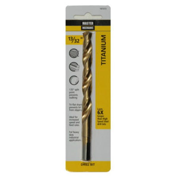 Master Mechanic 197373 Titanium Coated Drill Bit, 13/32" X 5-1/4"