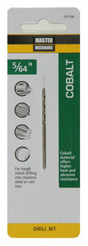 Master Mechanic 197506 Jobber Length Cobalt Drill Bit, 5/64" x 2", Steel