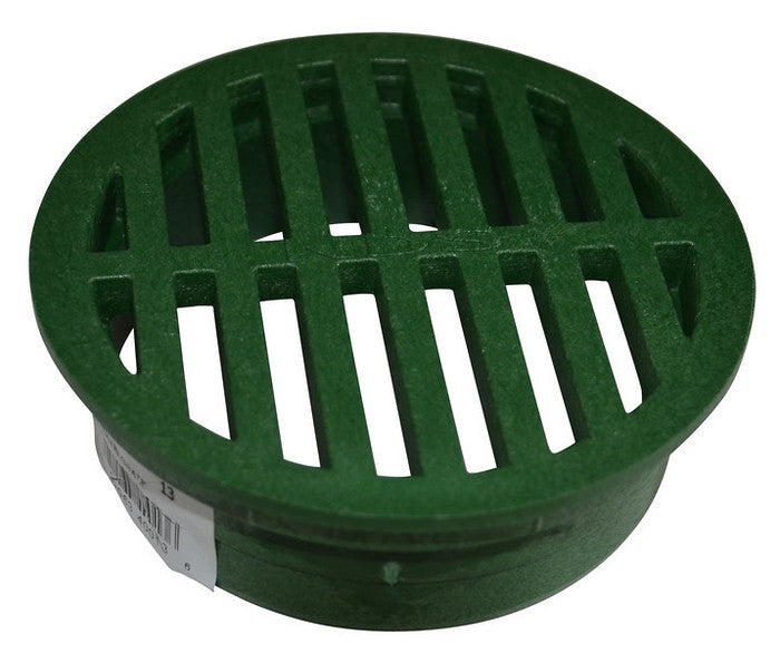 NDS 13 Round Structural Foam Polyolefin Grate, 4", Green