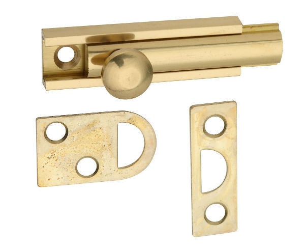 National Hardware® N197-962 Surface Bolt, 2'', Solid Brass