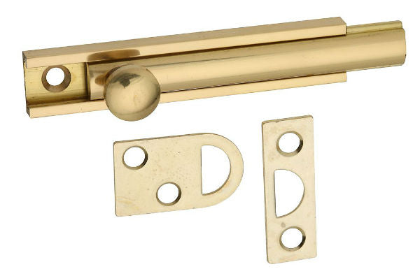 National Hardware® N197-970 Surface Bolt, 3'', Solid Brass