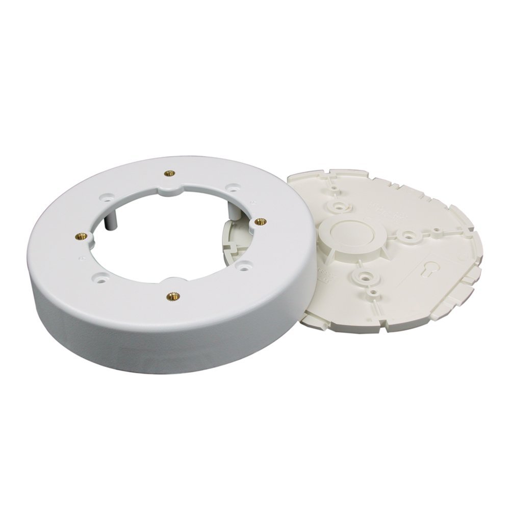 Wiremold® NMW4 Raceway Circular Fixture Box, Plastic, White