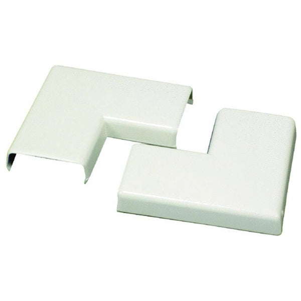 Wiremold® NMW6 Nonmetallic Raceway Flat Elbow, White, 2-Pack
