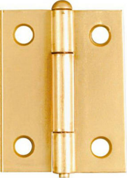 National Hardware® N141-879 Light Narrow Hinge, 2", Dull Brass, 2-Pack