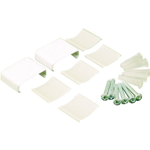 Wiremold® NMW910 Nonmetallic Raceway Coupler & Wireholder, White, 7-Pieces