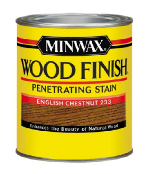 Minwax 70044 Wood Finish Semi-Transparent Penetrating Wood Stain, English Chestnut, 1 Quart