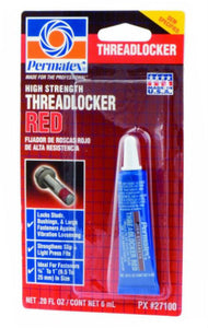 Permatex® 27100 High Strength Threadlocker RED, 6 ml