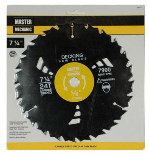 Master Mechanic 198757 Decking Saw Blade, 7-1/4", 24 Teeth