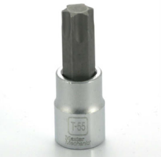 Master Mechanic 199015 T-55 Torx Bit Socket, 3/8" Drive
