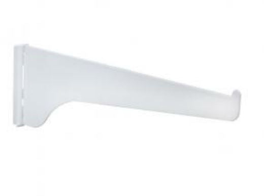 Knape & Vogt® 180WH6 Shelf Steel Bracket, 180-Series, 6'', White