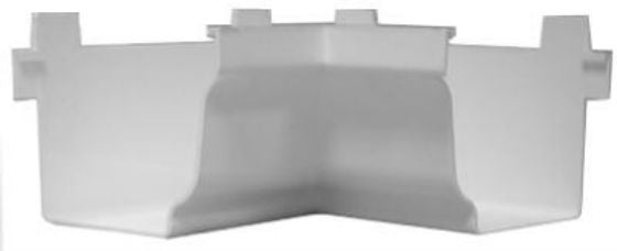 Genova AW103AK Repla K Gutter Inside Corner, White
