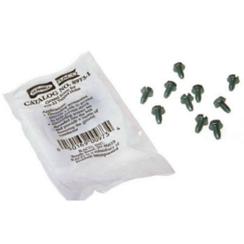 RACO® 8973-1 Grounding Screw and Clips Slotted head, 10-32 Thread, 10 Pack