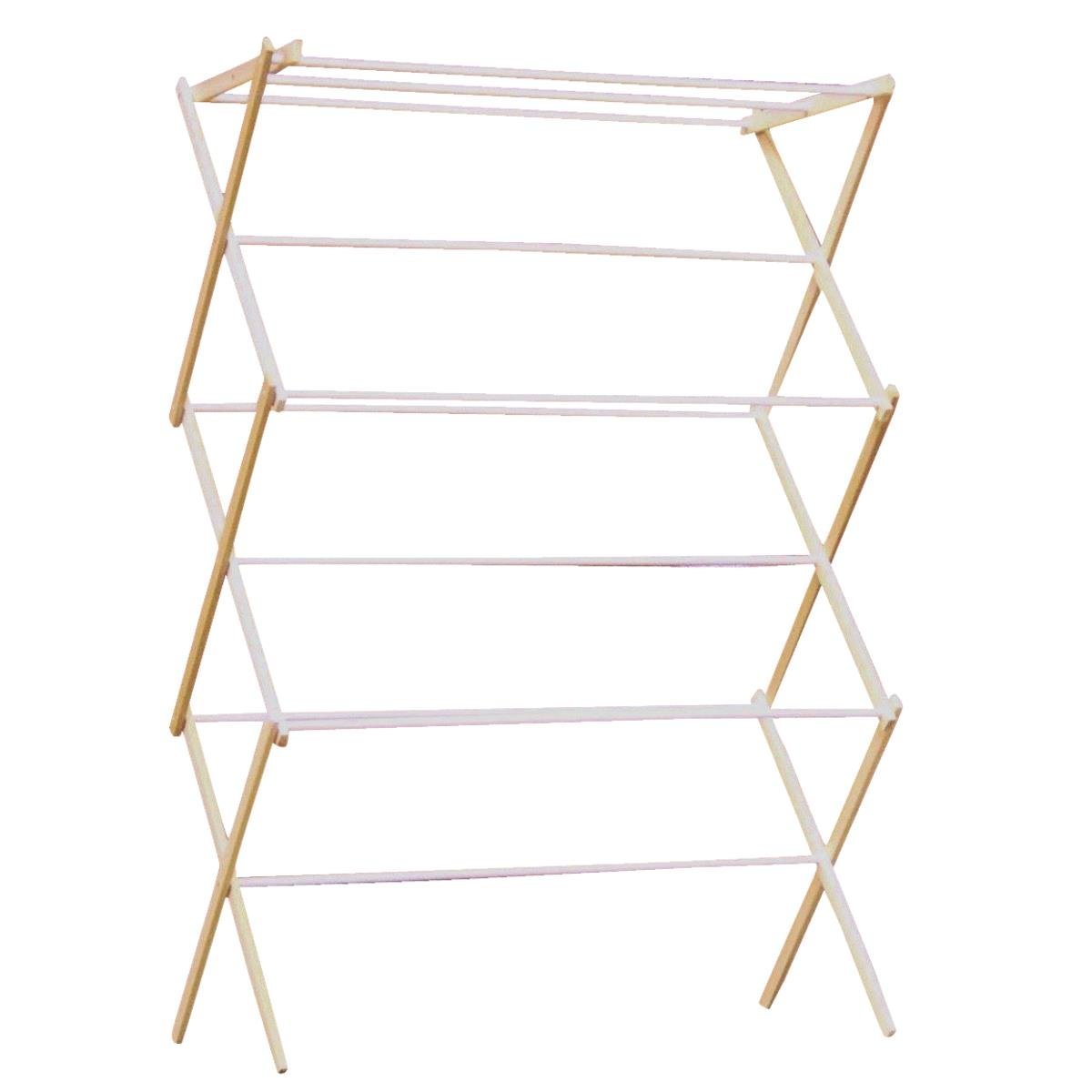 Madison Mill 18 Scotty Folding Wood Clothes Dryer with 10 Coated Rungs, 25'