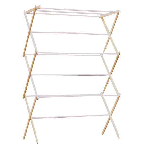 Madison Mill 18 Scotty Folding Wood Clothes Dryer with 10 Coated Rungs, 25'