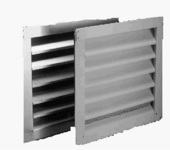 Air Vent 81112 Aluminum Louver Vent, 12" x 18", Mill Finish