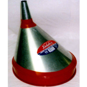 S & K Products 620 Heavy Duty Galvanized Steel Non-Swirl Off Set Funnel, 8-3/4"