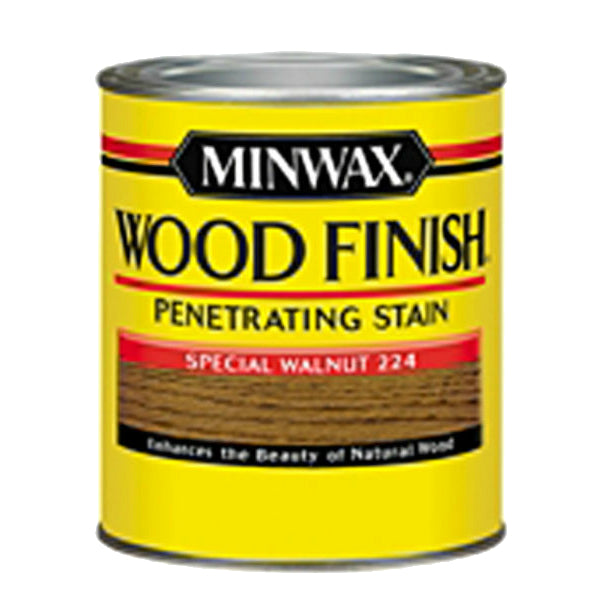 Minwax® 222404444 Wood Finish™ Penetrating Wood Stain, Special Walnut (224), 1/2 Pt