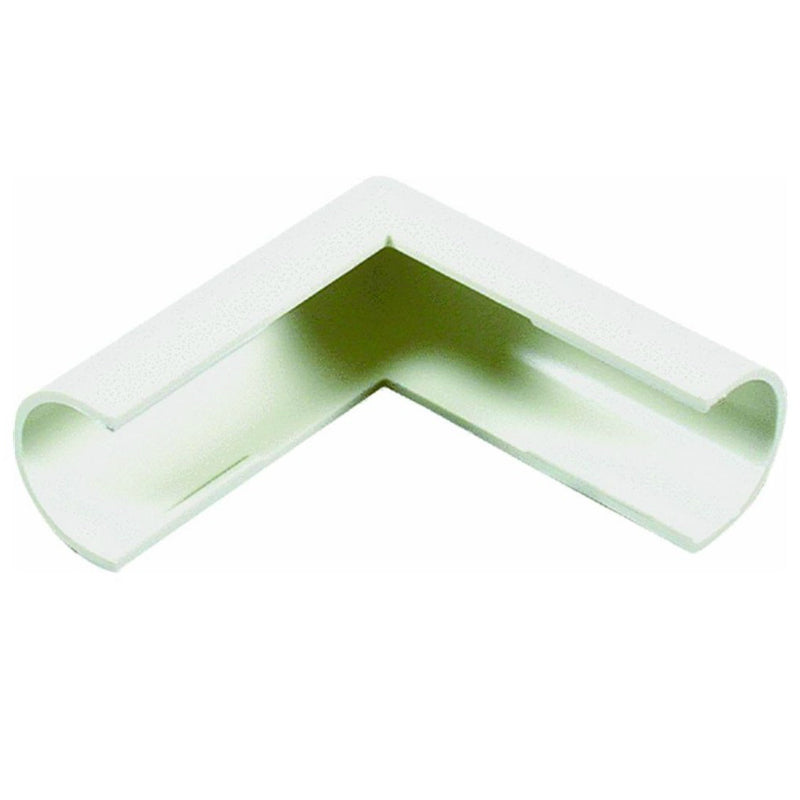Wiremold® C18 CordMate® Outside Elbow Cord Cover, Plastic, White